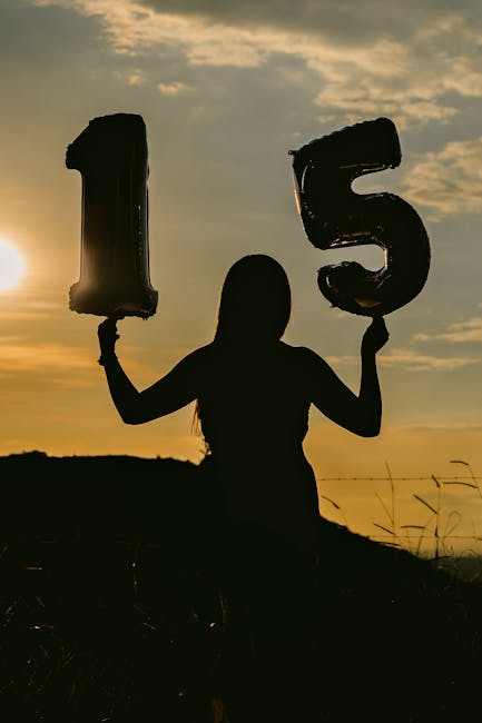 Celebration milestone silhouette